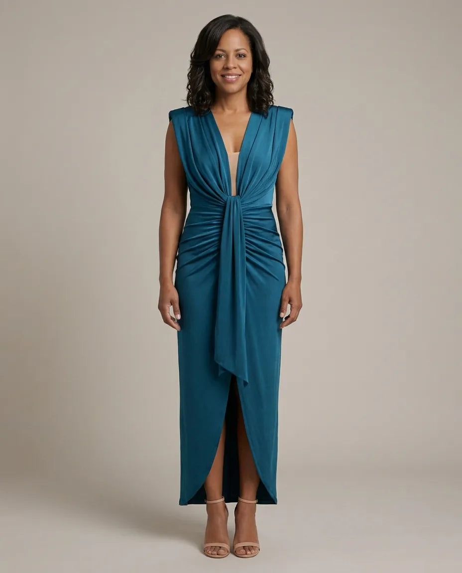 Adeline | Elegant Pleated Dress