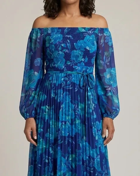 Emma | Off Shoulder Floral Maxi Dress