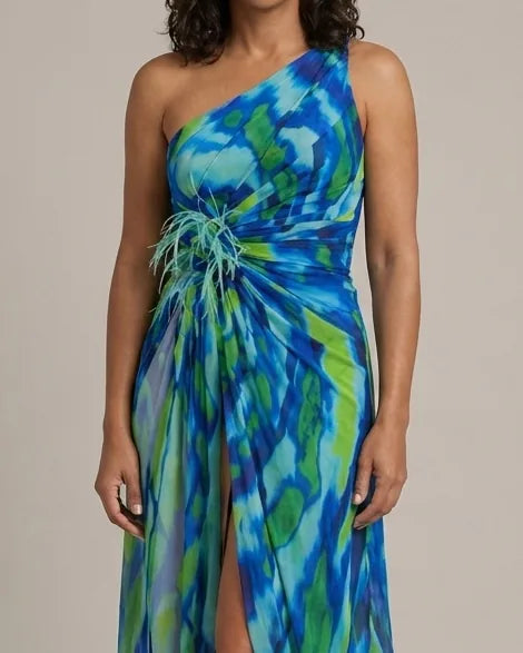 Cora | Vibrant Draped Dress