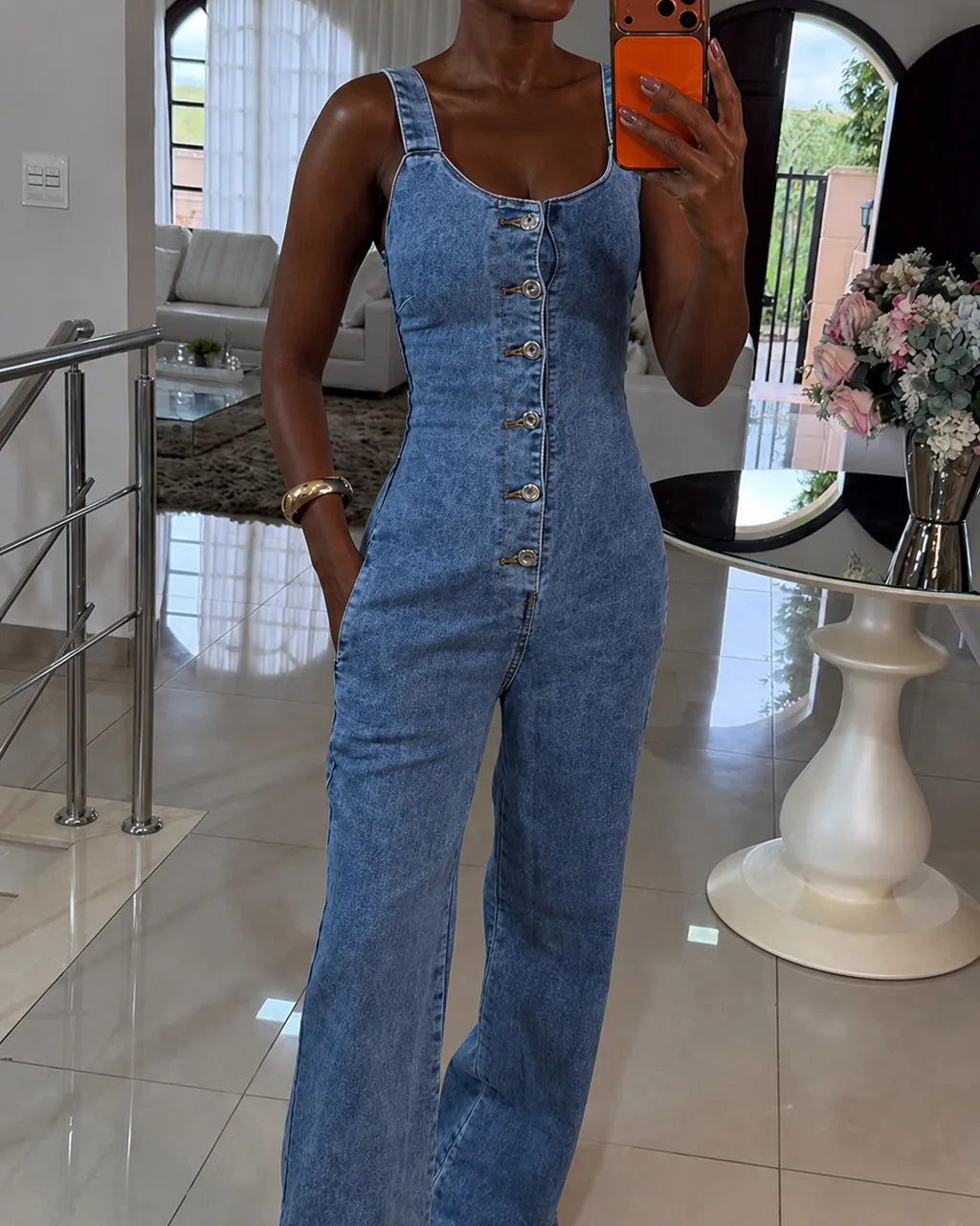 Aida | Effortless Chic Denim Jumpsuit