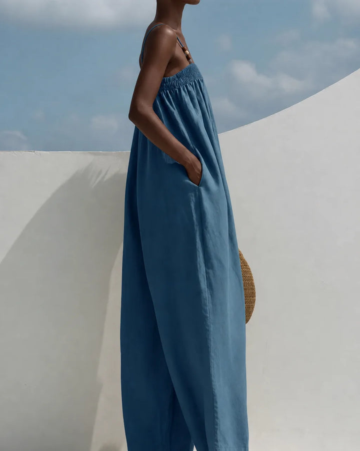 Manon | Wide-Leg Denim Jumpsuit