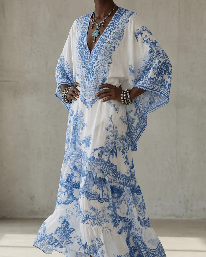 Bijou | Vintage Embroidered Kaftan Dress