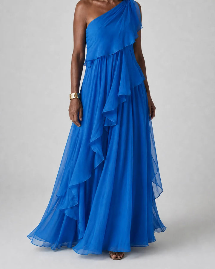 Simi | Cascading Ruffle Maxi Dress