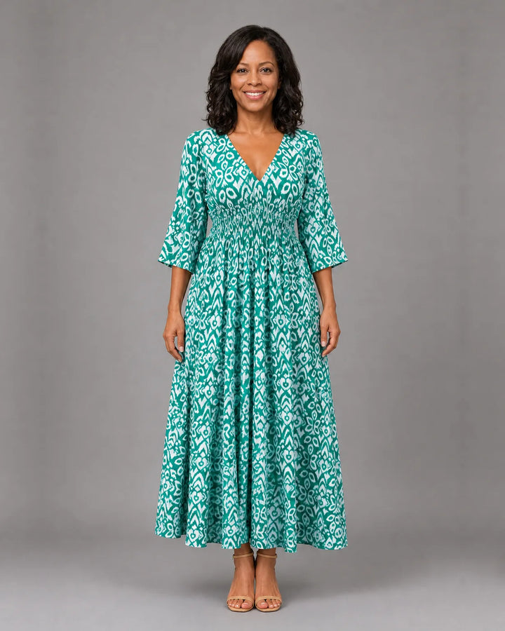 Althea™ | Bohemian Flow Midi Dress