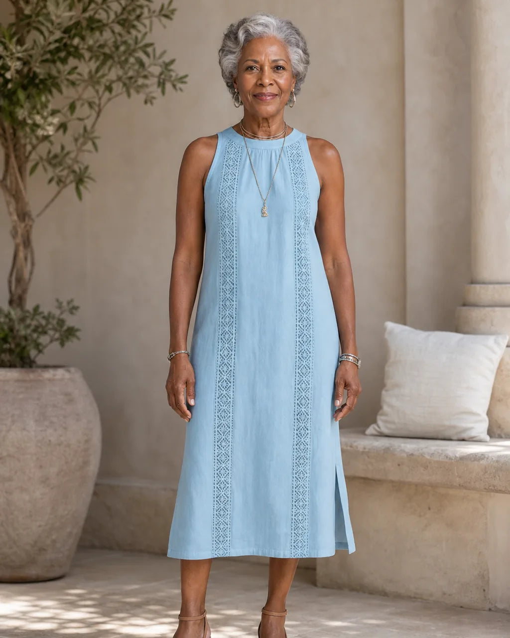 Amani | Elegant Summer Midi Dress
