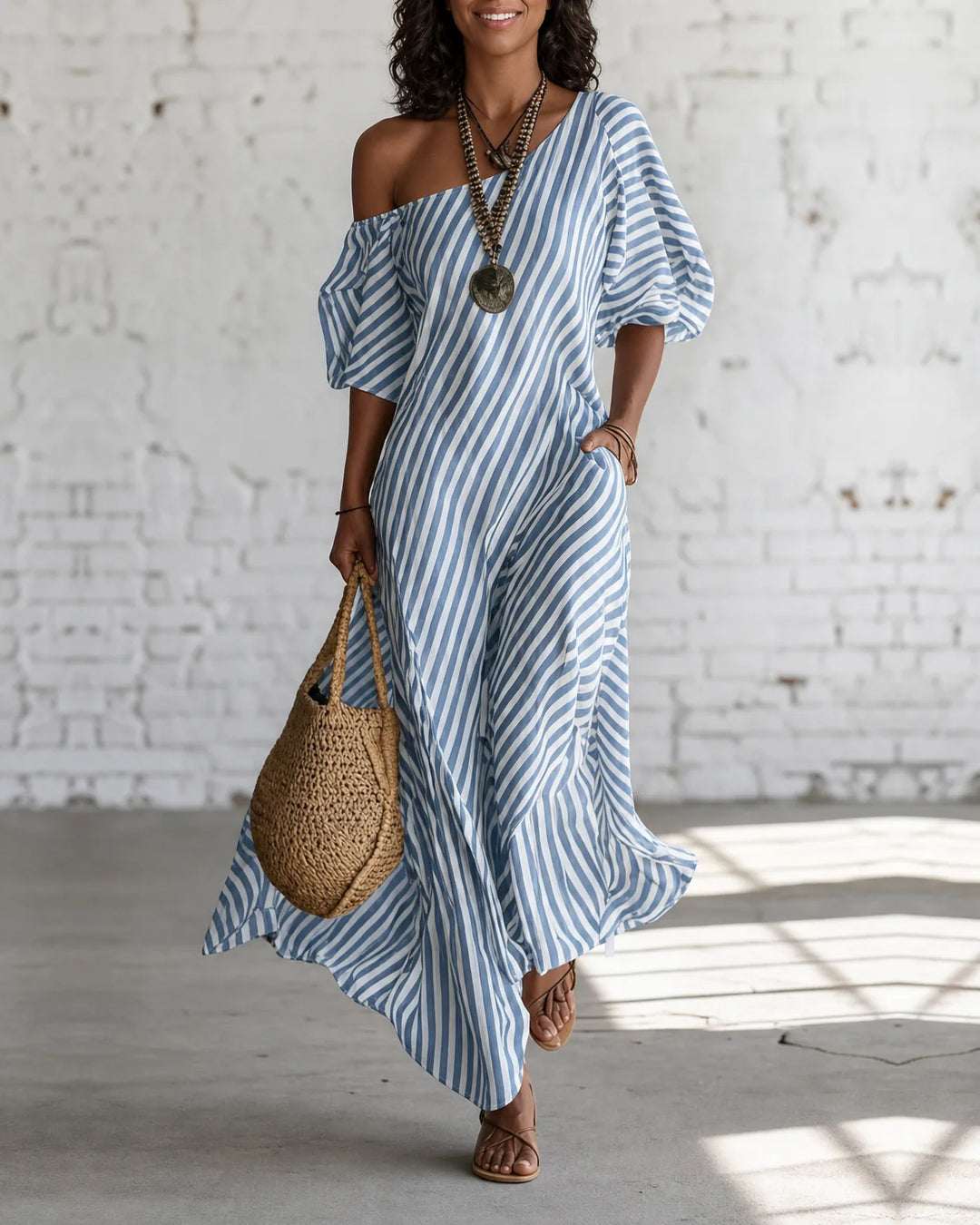 Alexia | Striped Maxi Dress