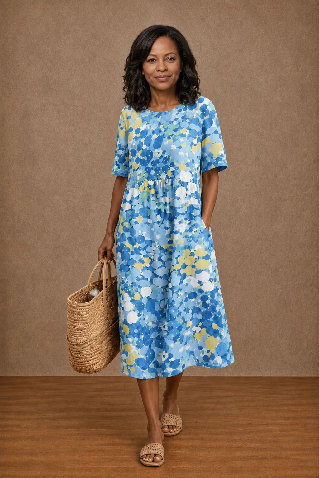 Hauwa | Floral Summer Midi Dress