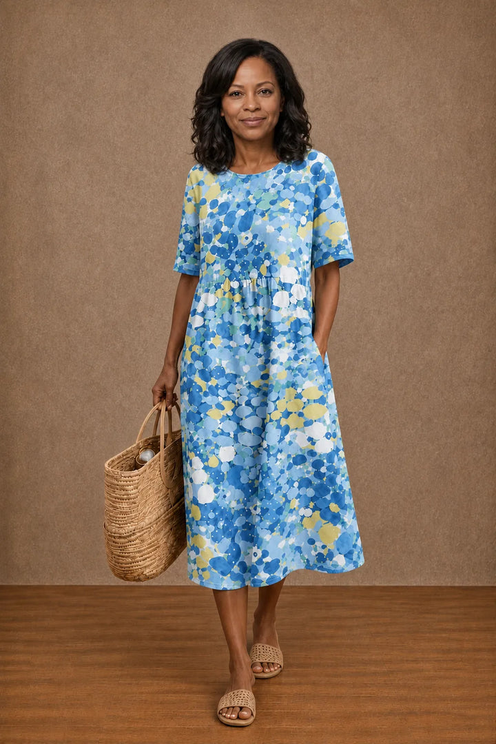 Hauwa | Floral Summer Midi Dress