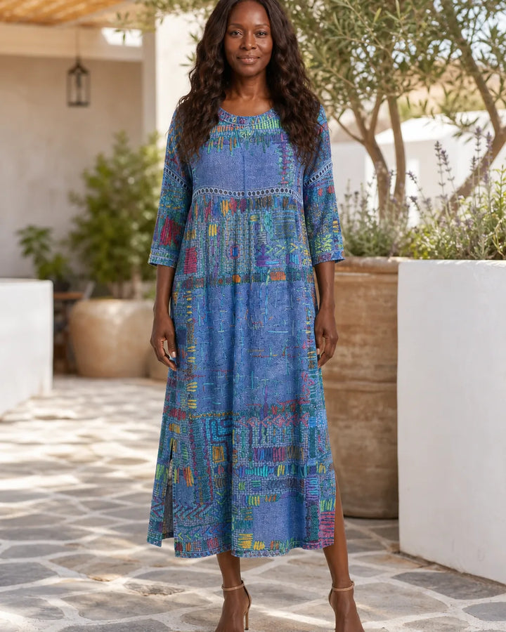 Binta | Printed Midi Dress
