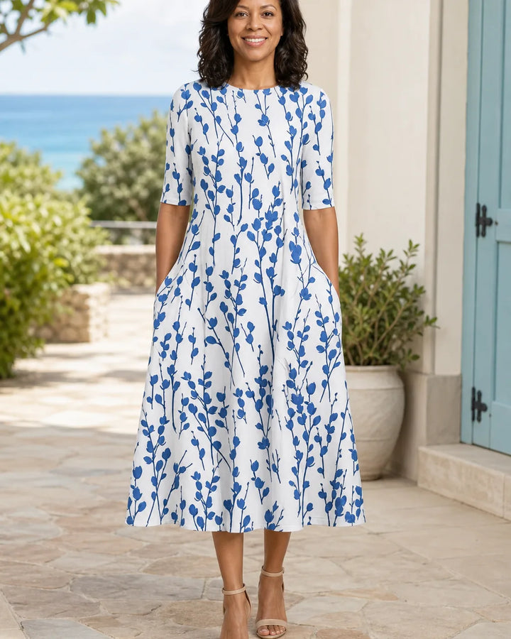 Simone | Coastal Bloom Dress