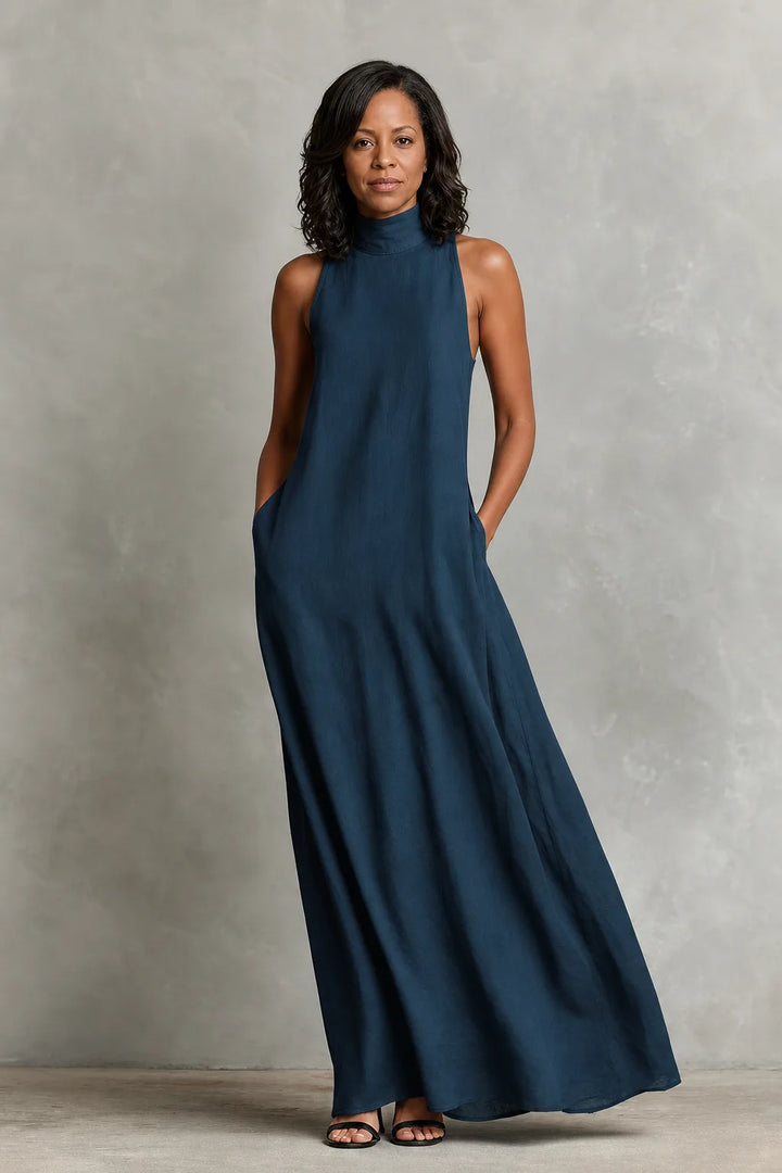Edda | Soft Turtleneck Maxi Dress