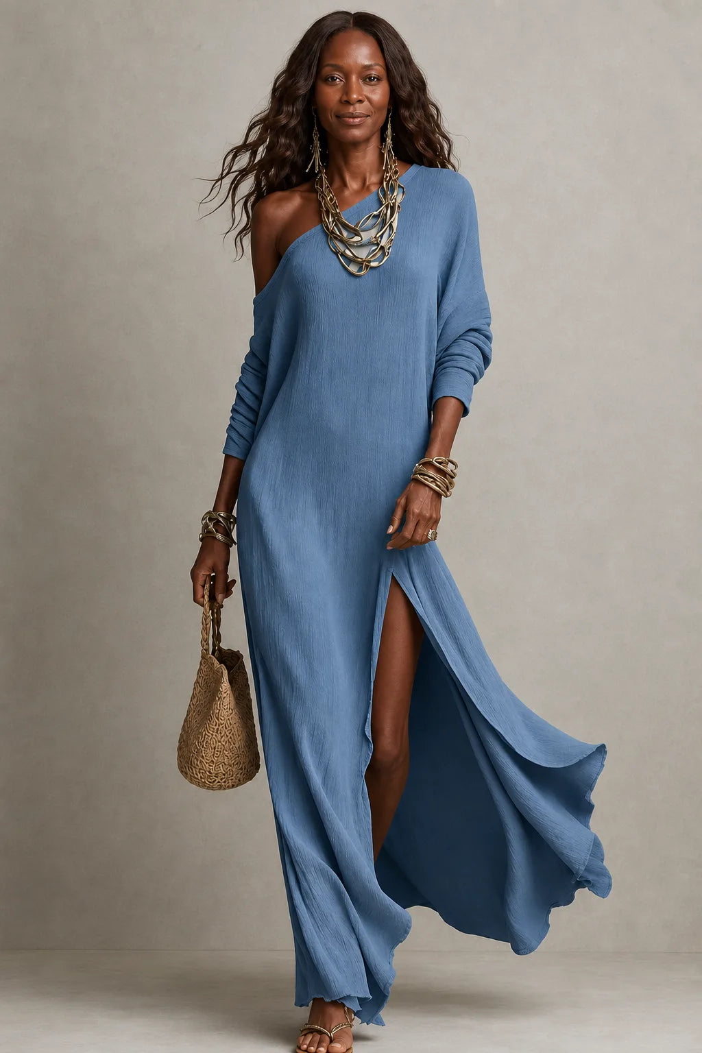 Elva | Fluid One-Shoulder Dress