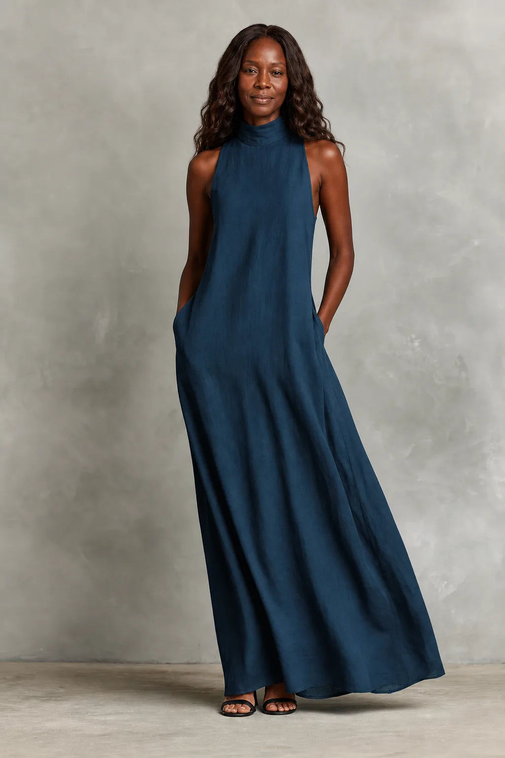Nerina | Soft Turtleneck Maxi Dress