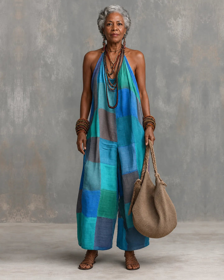 Isolde | Patchwork Boho Jumpsuit
