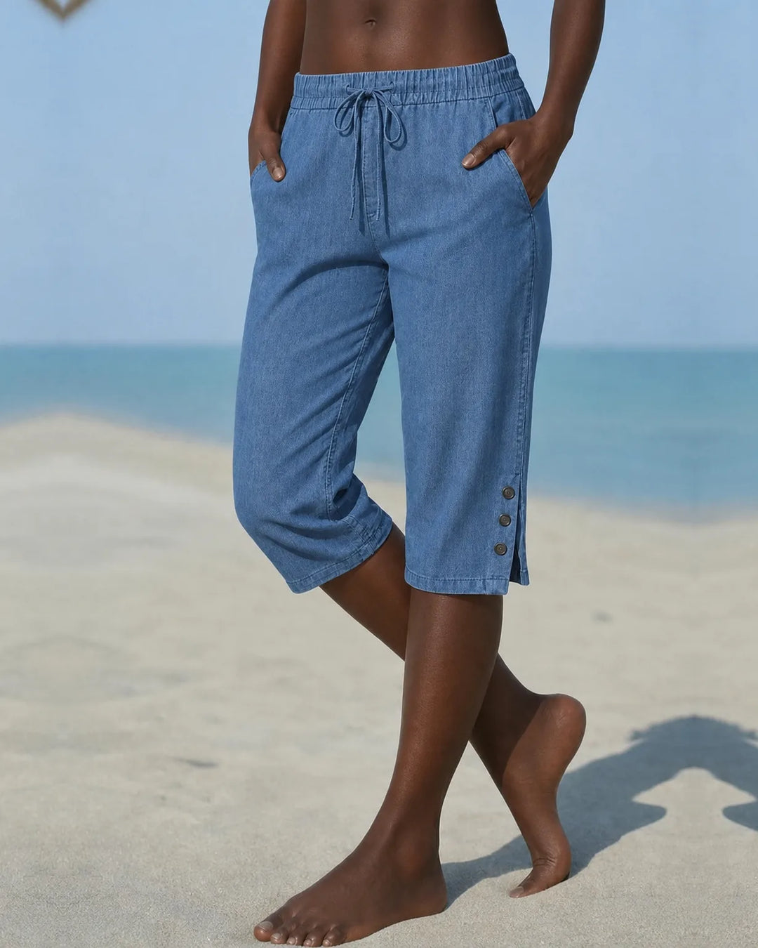 Delphia | Women's Calf Length Capri Pants