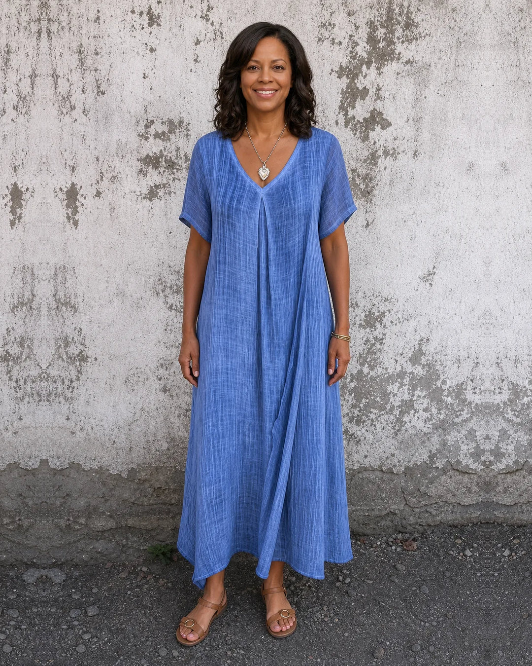 Imani | Loose-Fit V-Neck Dress