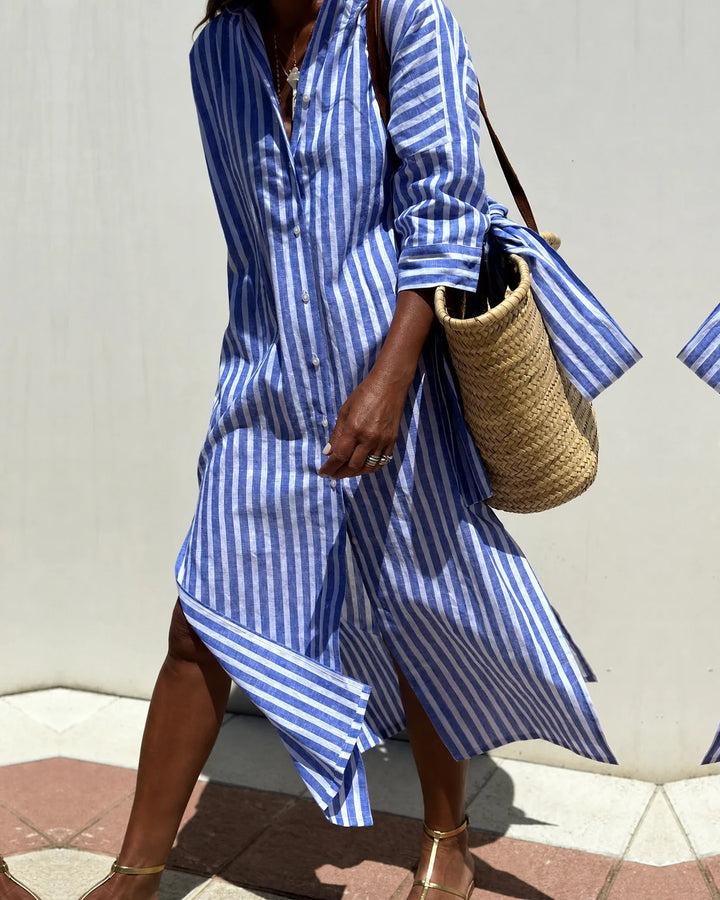 Sophia | Striped Shirt Dress