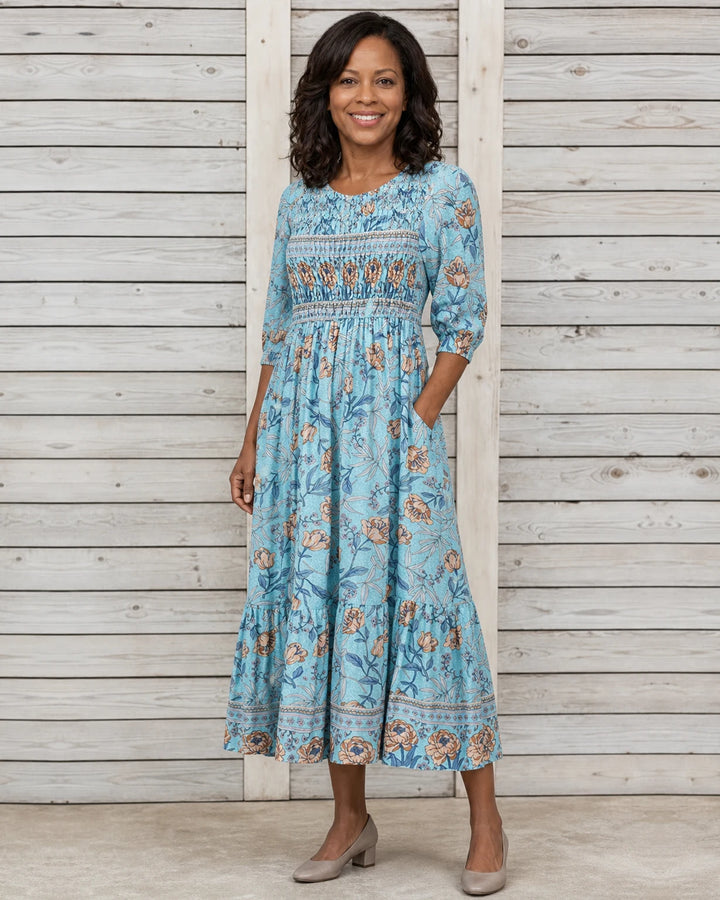 Aphra | Petal Textured Midi Dress