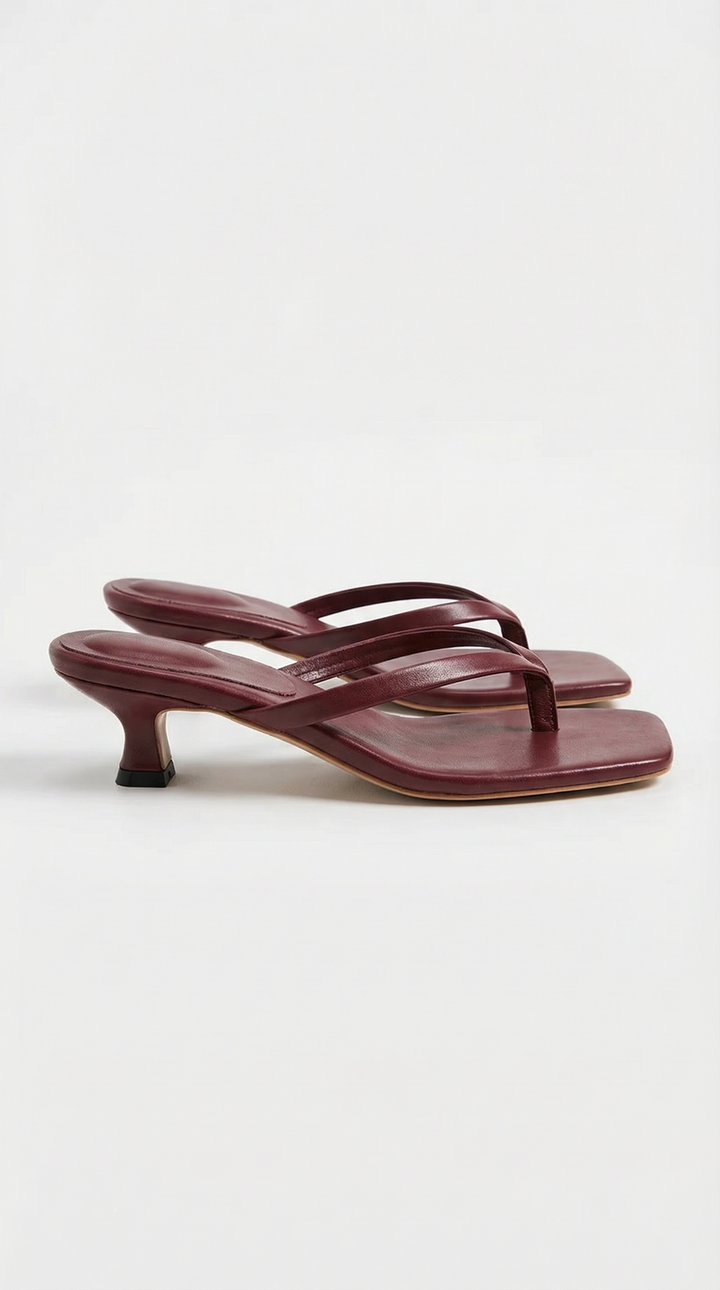 Emmeline | Kitten-Heel Thong Sandals