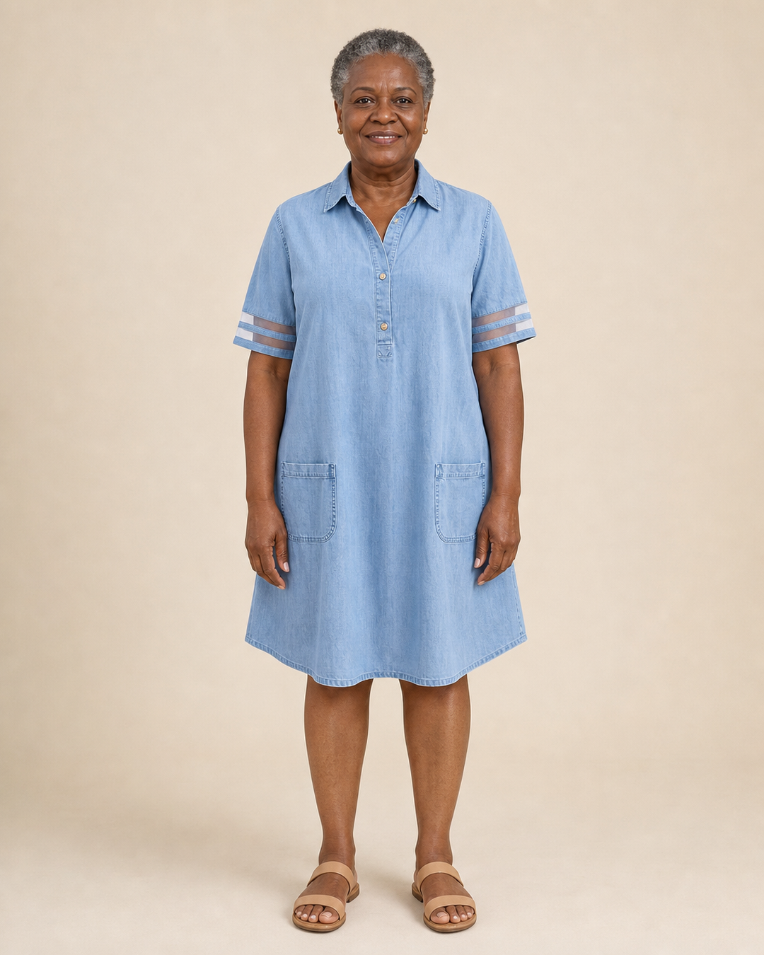 Iolanthe | Figure-Flattering Denim Dress