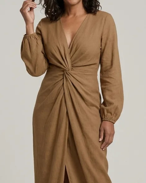 Genevieve | Surplice V-Neck Maxi Dress
