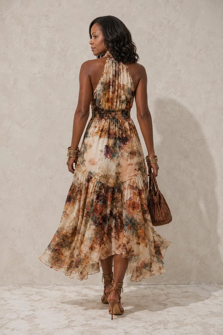 Temi | Effortless Halter Maxi Dress
