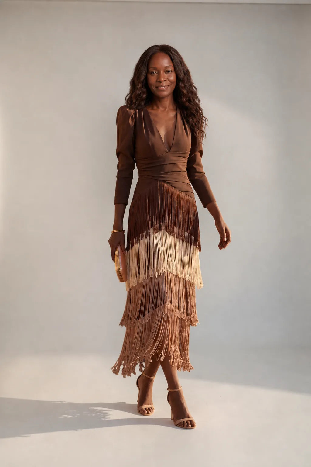 Peju | Fringed Midi Dress
