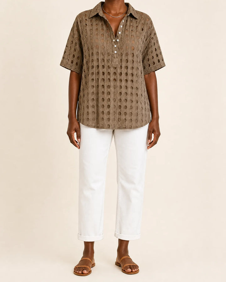 Cleo | Textured Relaxed Comfort Top