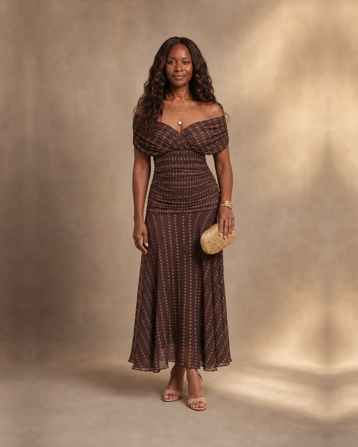 Destiny | Geometric Flowing Dress