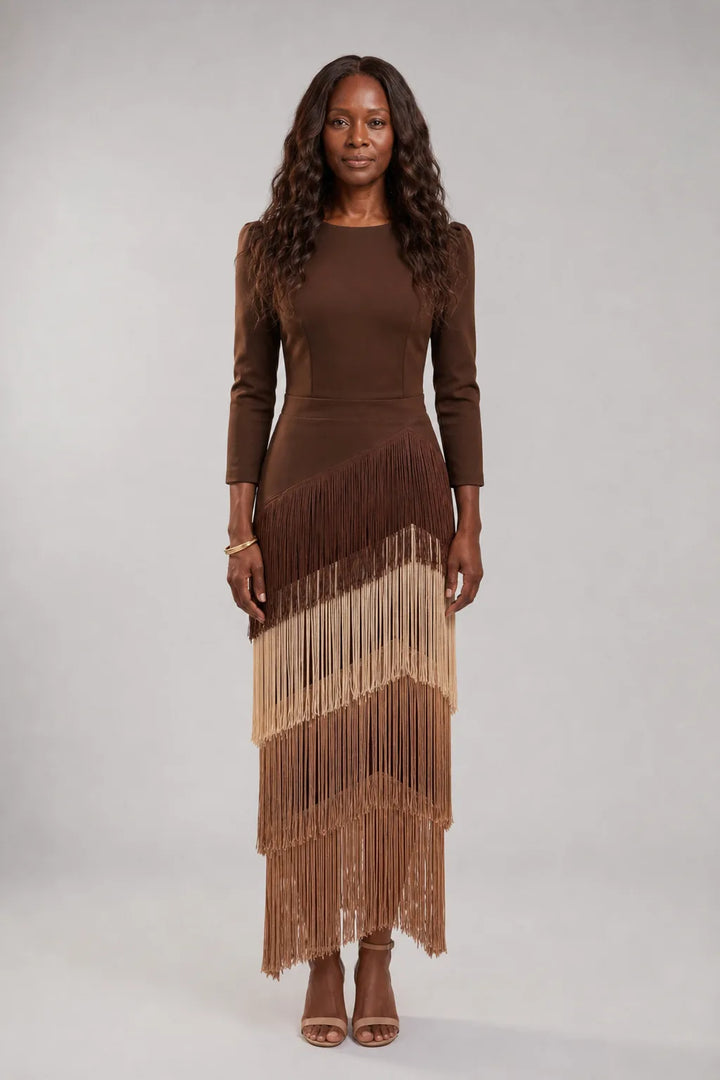 Peju | Fringed Midi Dress