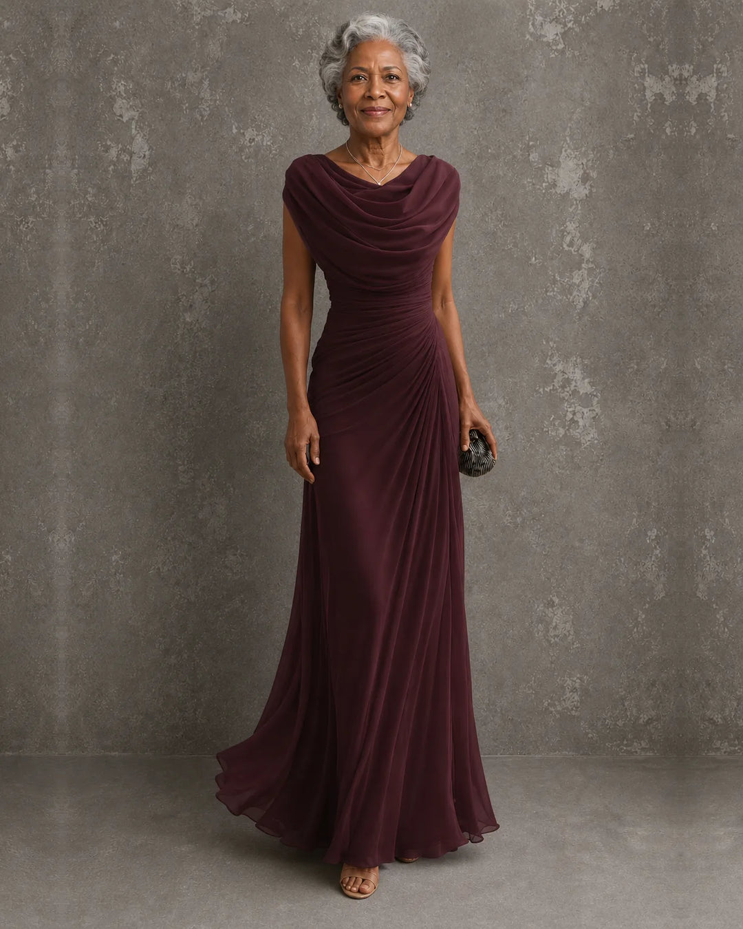 Jenna | Draped Maxi Dress