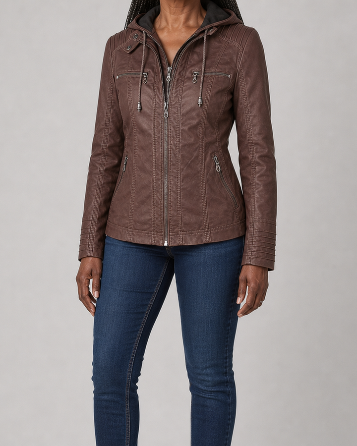 Callista | Hooded Moto Jacket