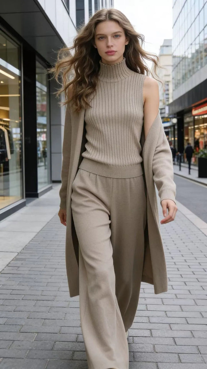 Kamora | Three-Piece Knit Set