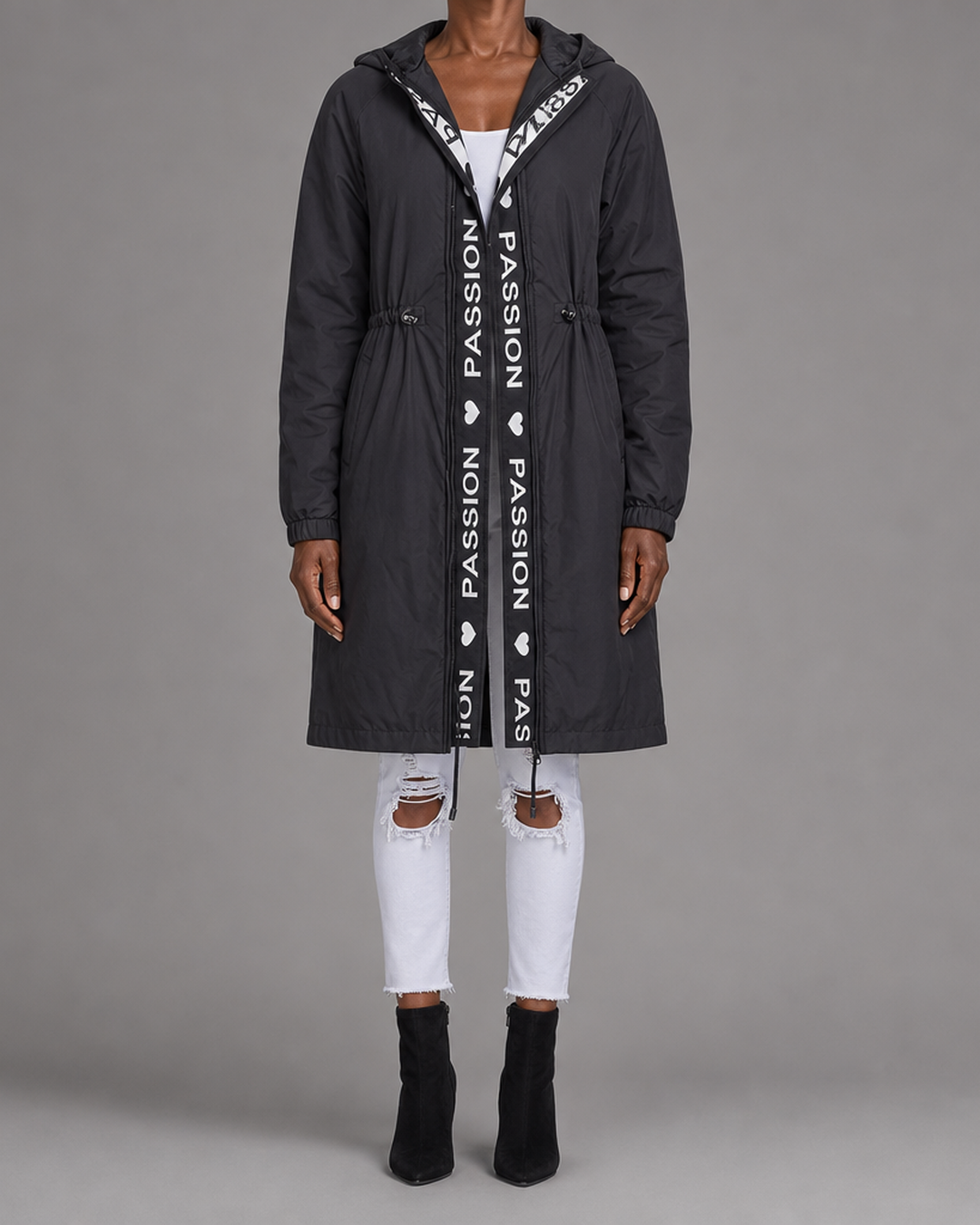 Judith | Hooded Drawstring Midi Parka