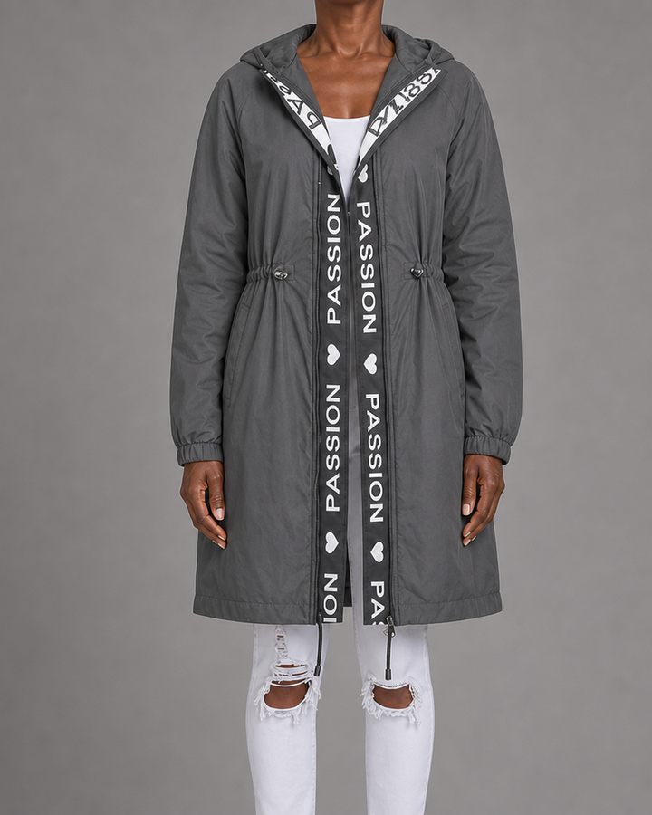 Judith | Hooded Drawstring Midi Parka