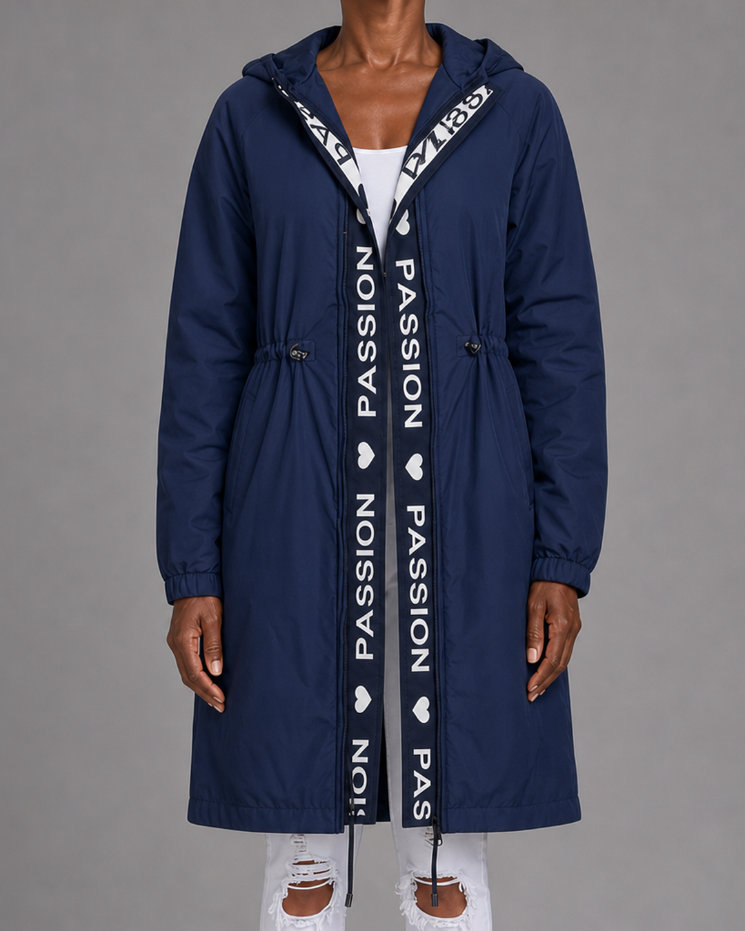 Judith | Hooded Drawstring Midi Parka