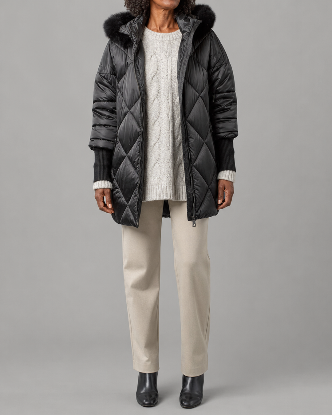 Celina | Winter Zip Hooded Jacket