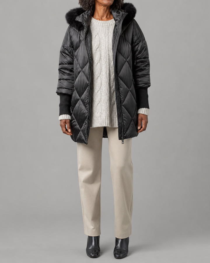 Celina | Winter Zip Hooded Jacket