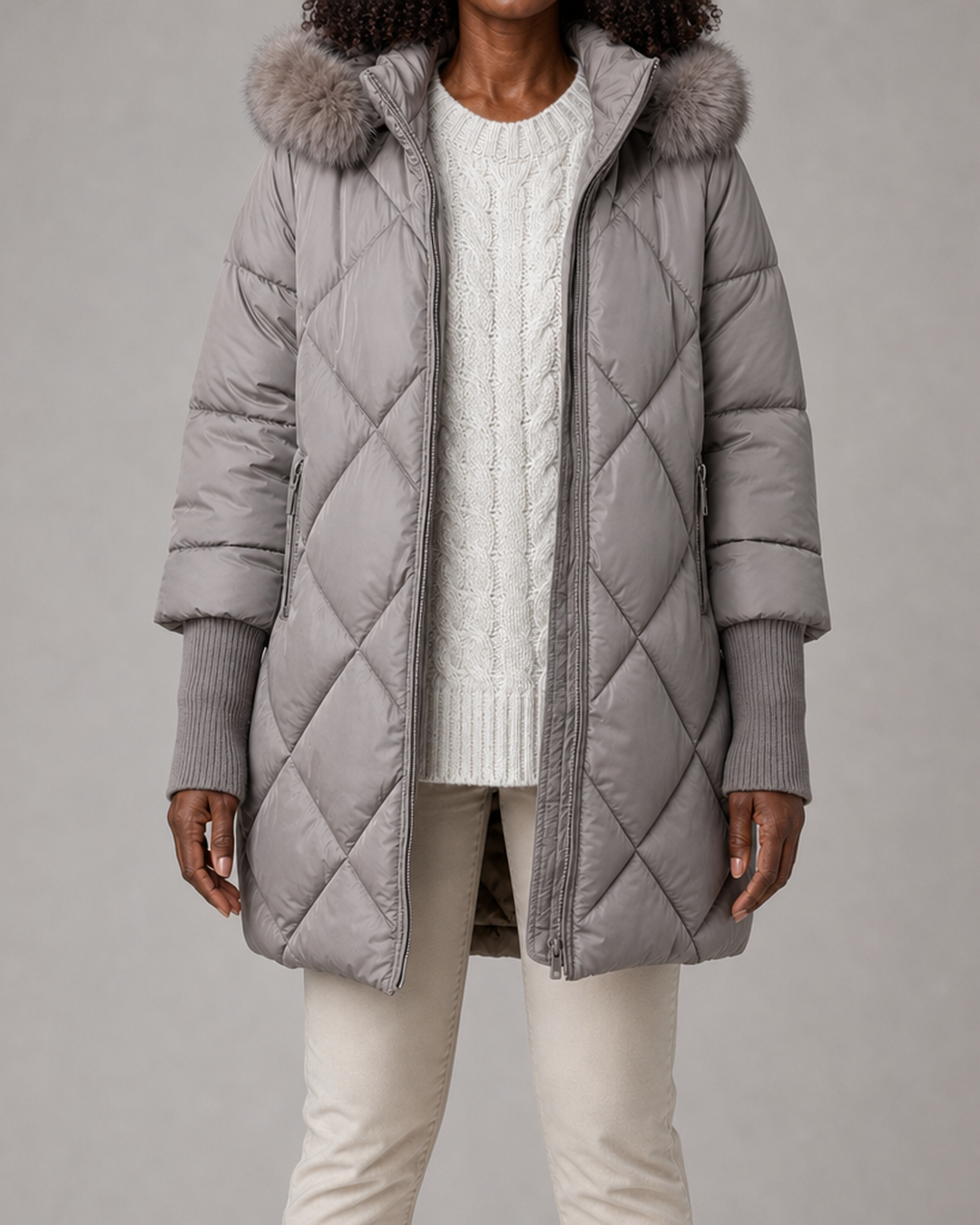 Celina | Winter Zip Hooded Jacket