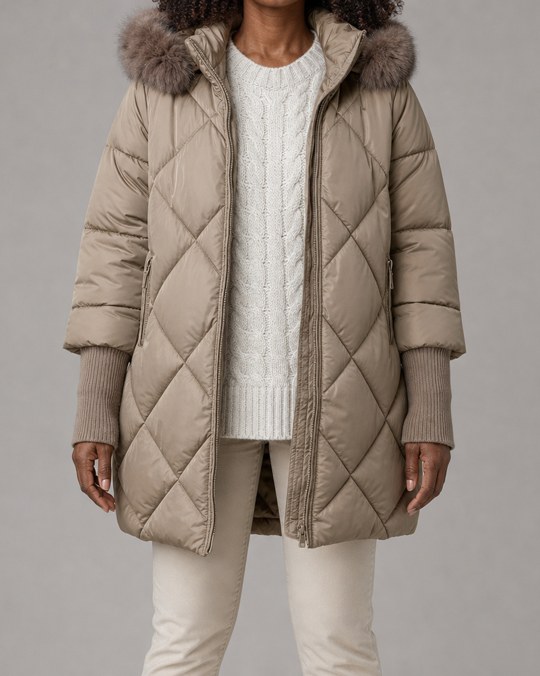 Celina | Winter Zip Hooded Jacket