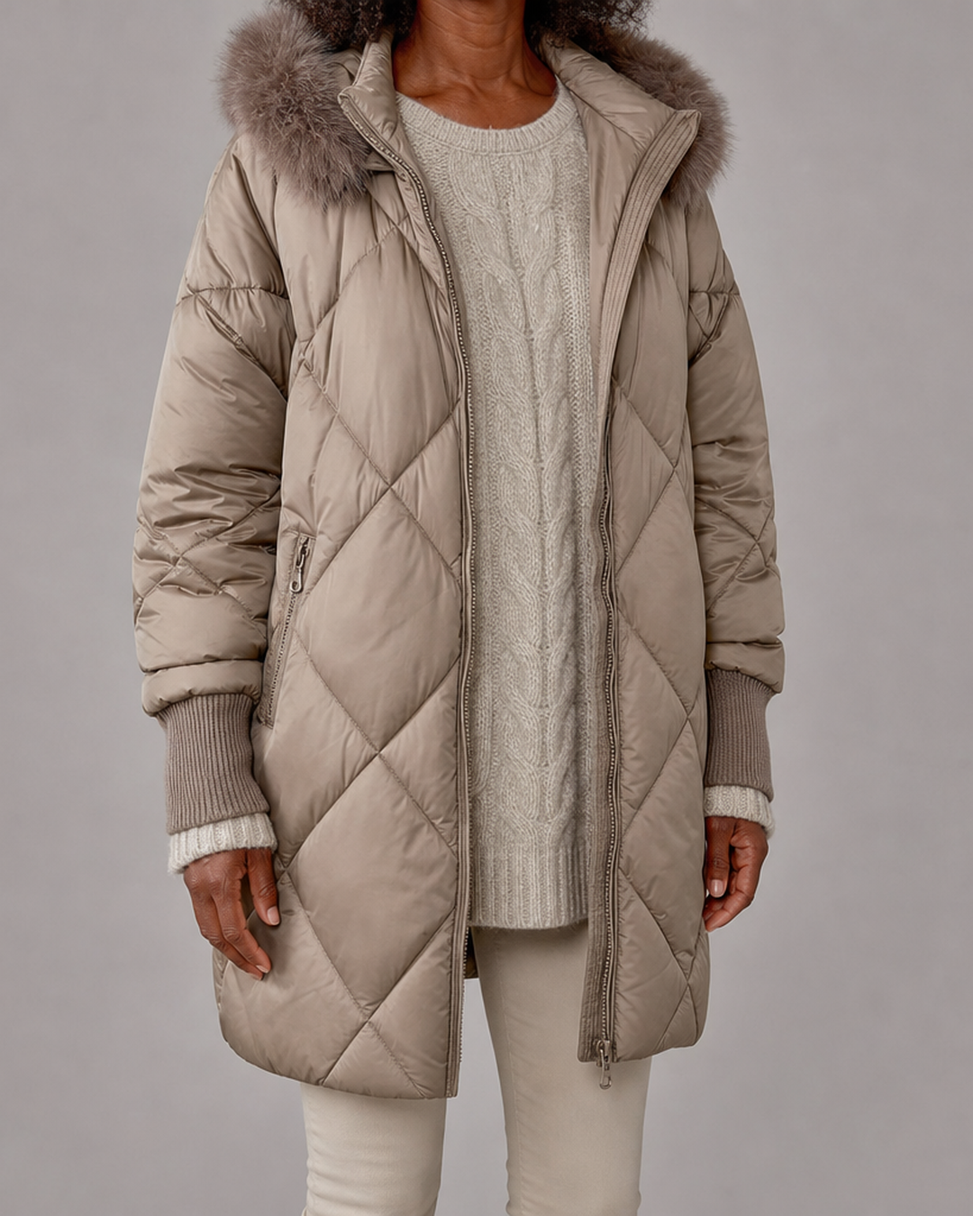 Celina | Winter Zip Hooded Jacket