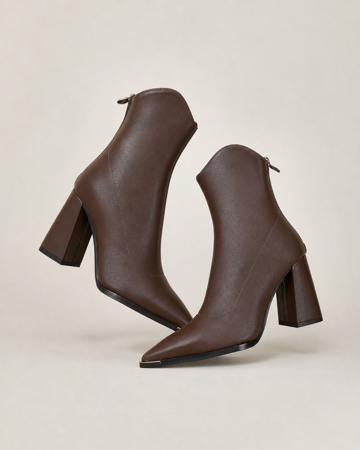 Charmaine | Chelsea Ankle Boots With Metal Toe