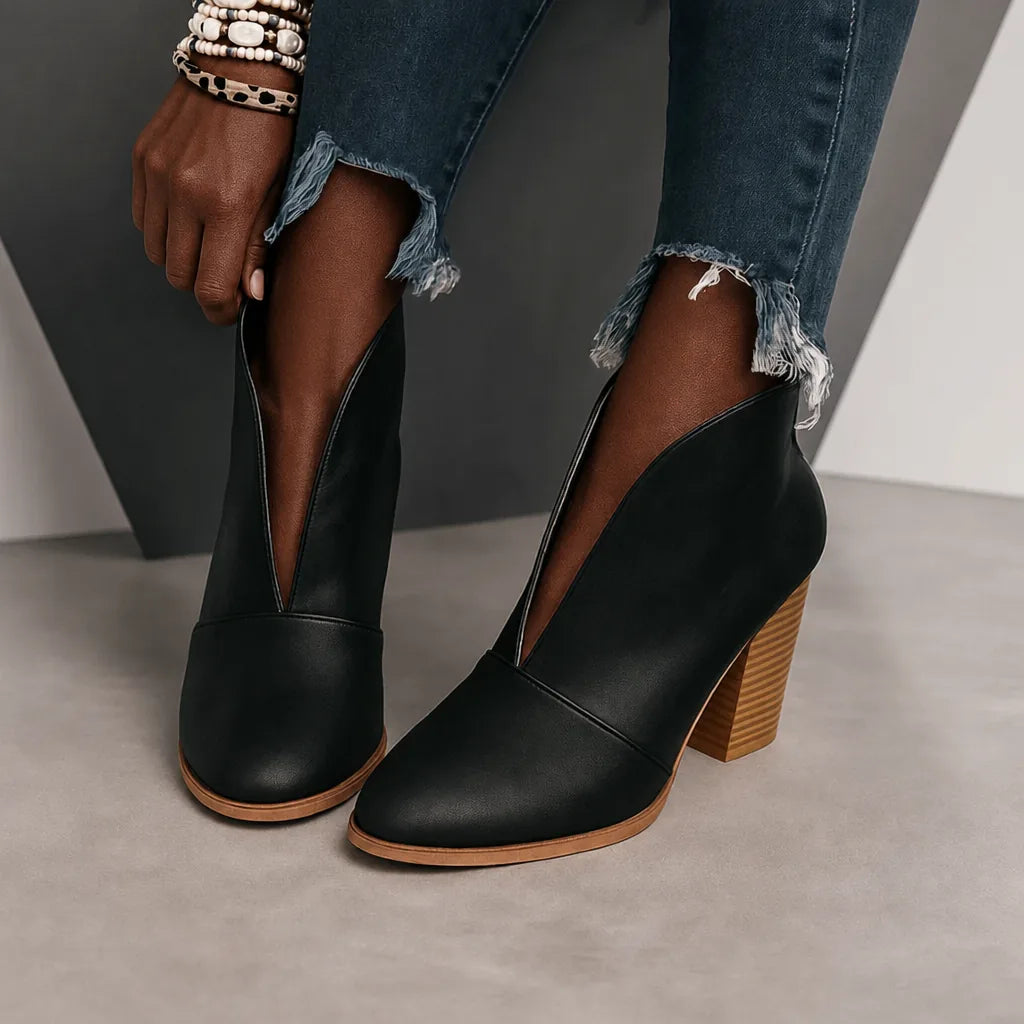 Penda | Leather Ankle Boots