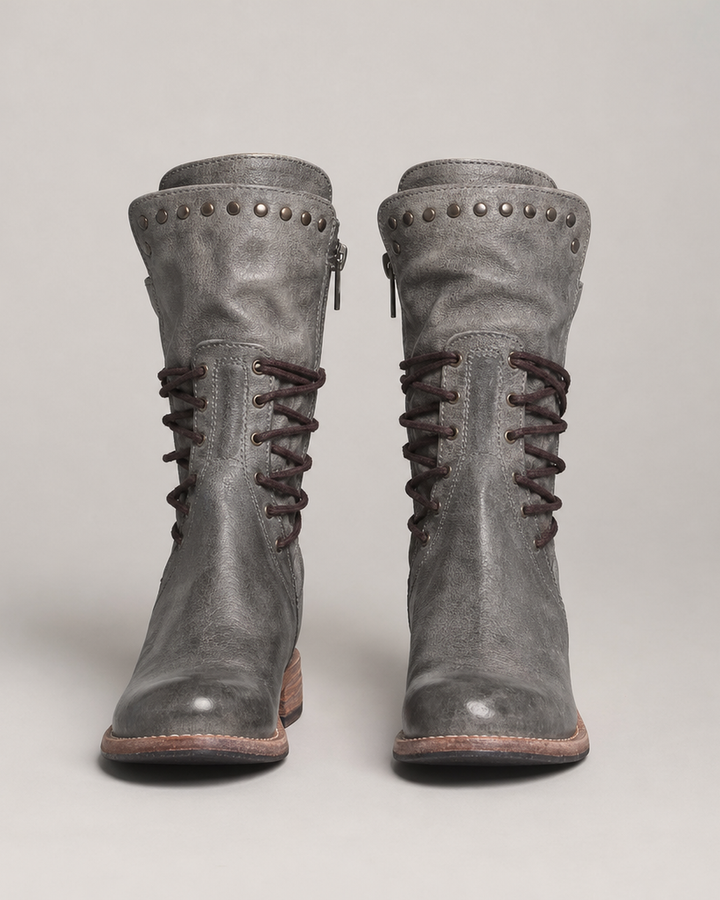 Ciss | Vintage Lace-Up Boots