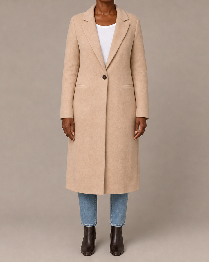 Classic | Double-Breasted Wool Blend Longline Coat