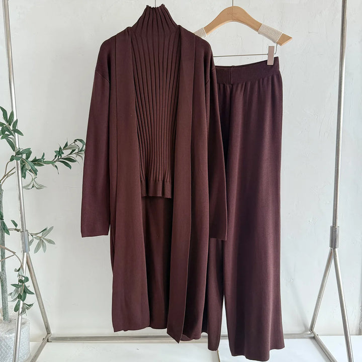 Kamora | Three-Piece Knit Set