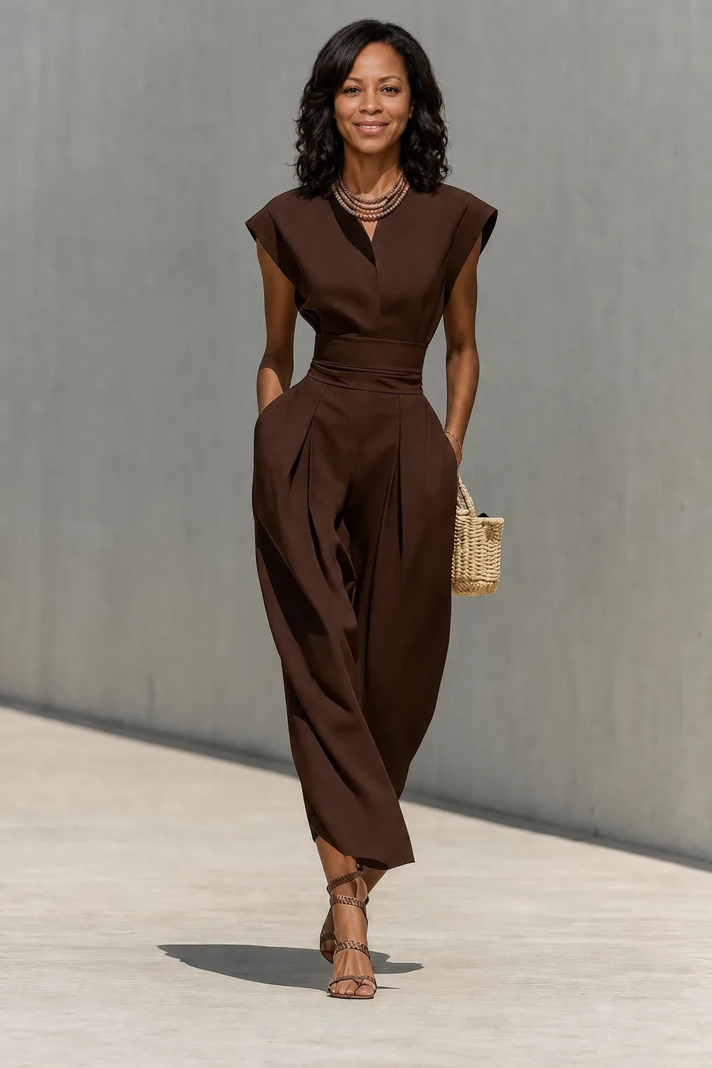 Bisola | High-Neck Two-Piece Skirt Set
