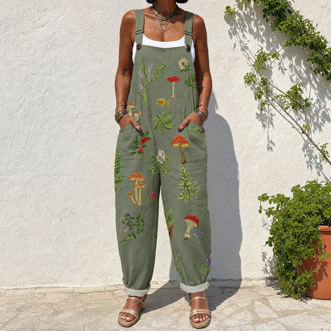 Bernadette | Woodland Mushroom Overalls