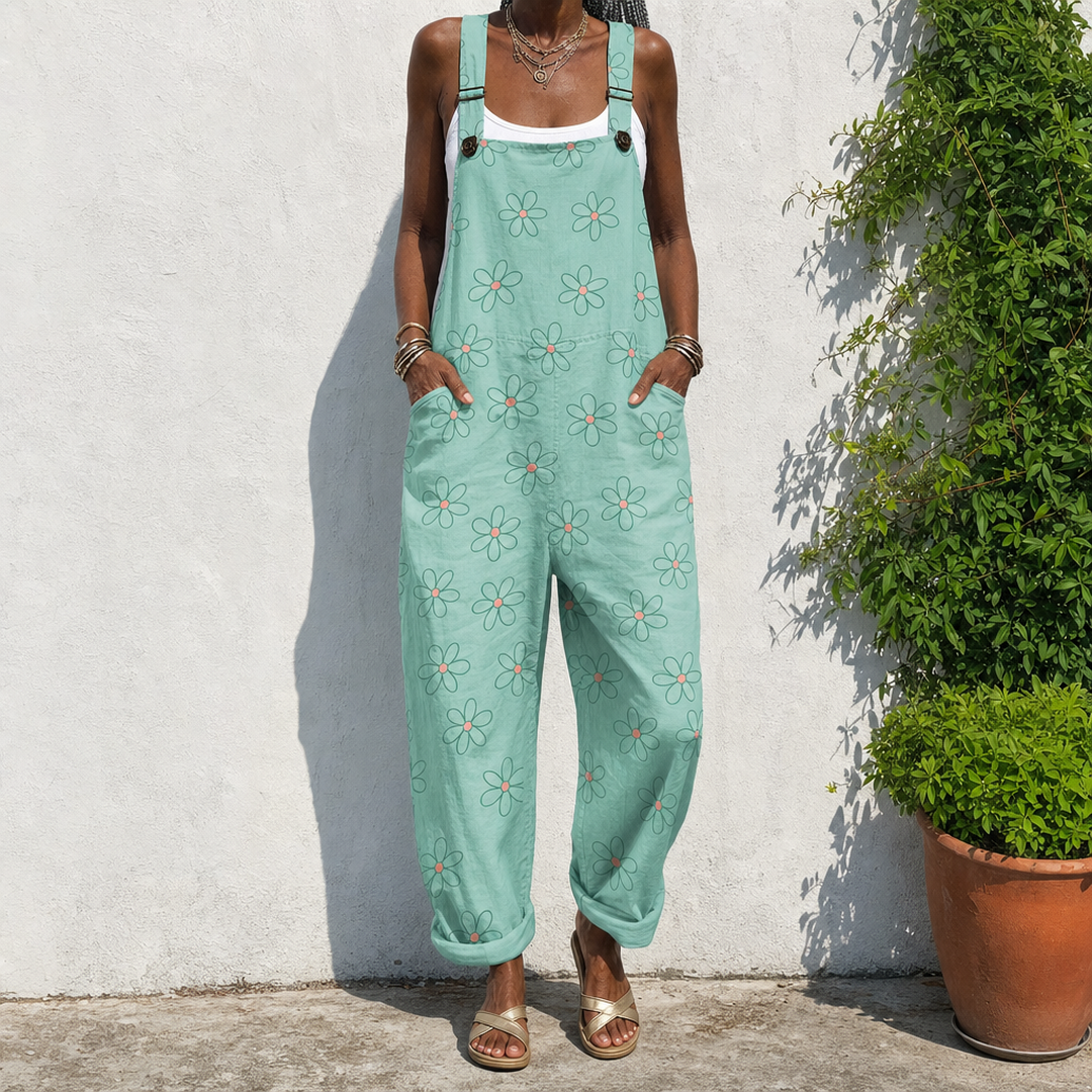 Araminta | Mint Daisy Overalls