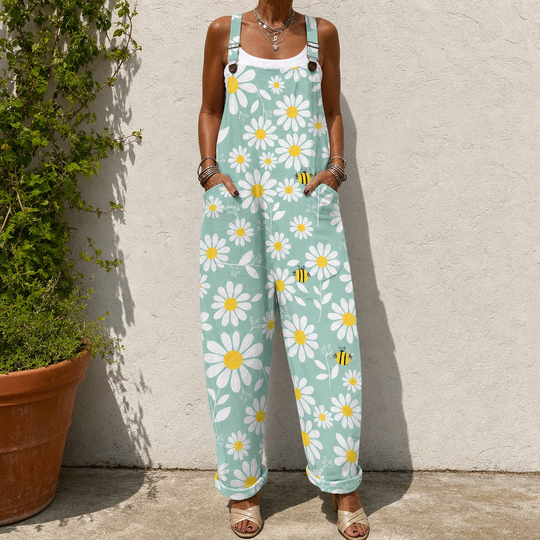 Bontle | Mint Daisy & Bee Overalls